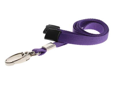  Purple - Plain - Lanyard - 10mm
