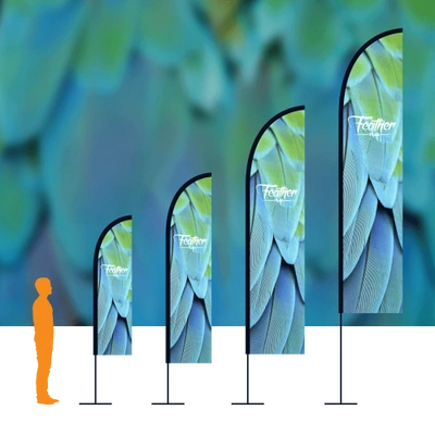 Feather product image with background