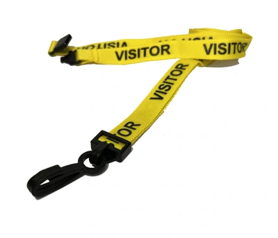  Yellow - Visitor - Lanyards