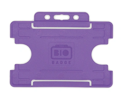  Purple - Open - Faced - Id - Card - Holder - Landscape