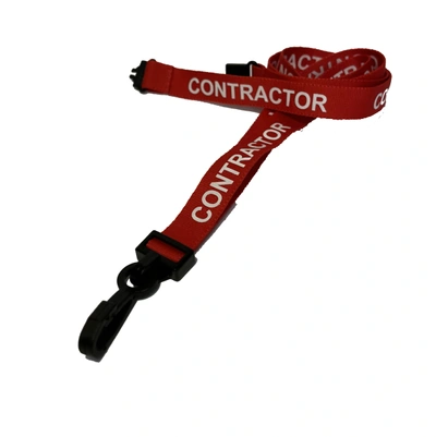  Red - Contractor - Lanyards