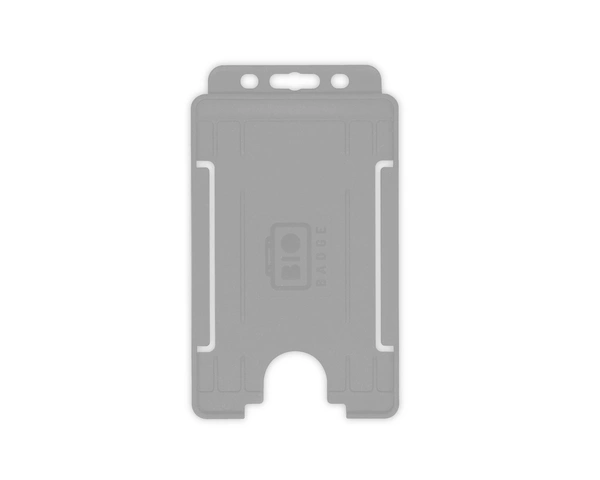  Grey - Open - Faced - Id - Card - Holder - Portrait