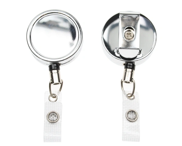  Chrome - Heavy - Duty - Badge - Reel
