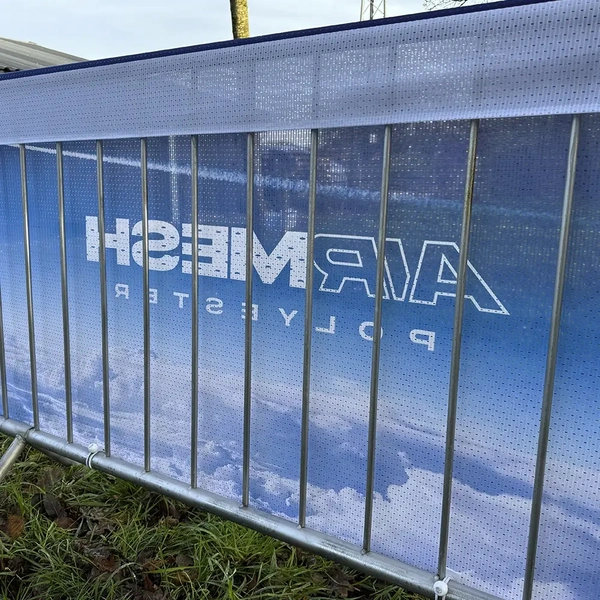 Airmesh Polyester Crowd Barrier - Rear Detail