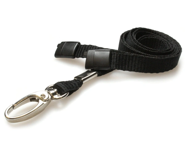  Black - Plain - Lanyard - 10mm