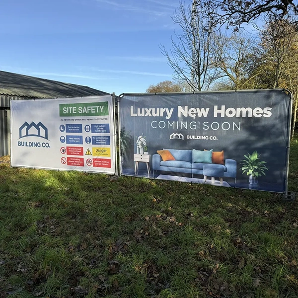 Heras Fencing Banners in Cornwall