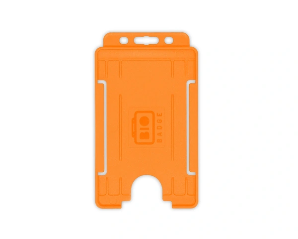  Orange - Open - Faced - Id - Card - Holder - Portrait