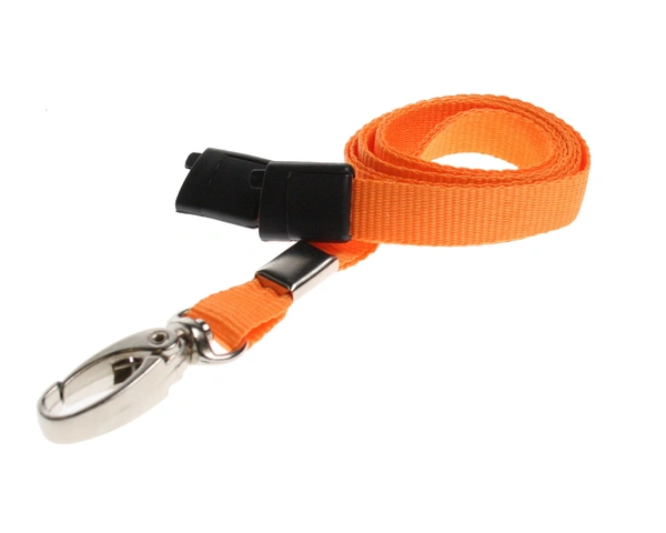  Orange - Plain - Lanyard - 10mm