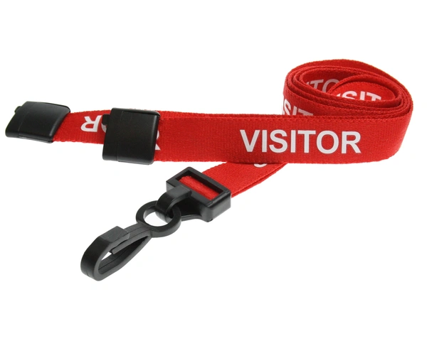  Red - Visitor - Lanyards