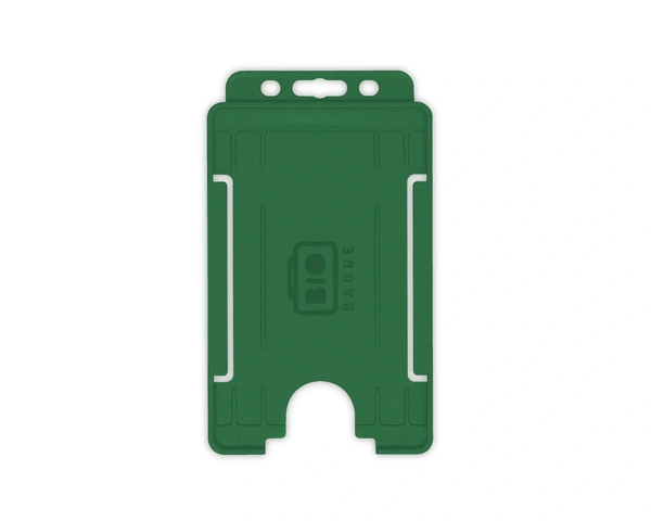  Dark - Green - Open - Faced - Id - Card - Holder - Portrait