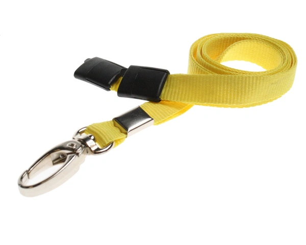  Yellow - Plain - Lanyard - 10mm