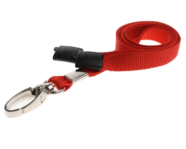  Red - Plain - Lanyard - 10mm